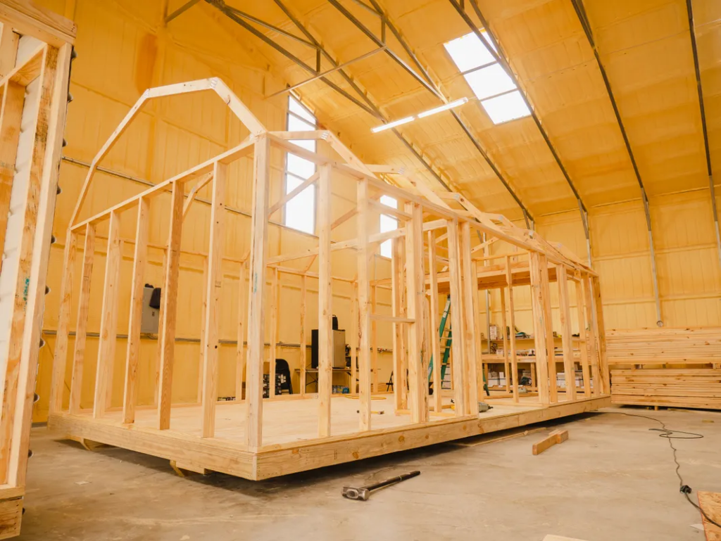 about cover all sheds shed mid-construction